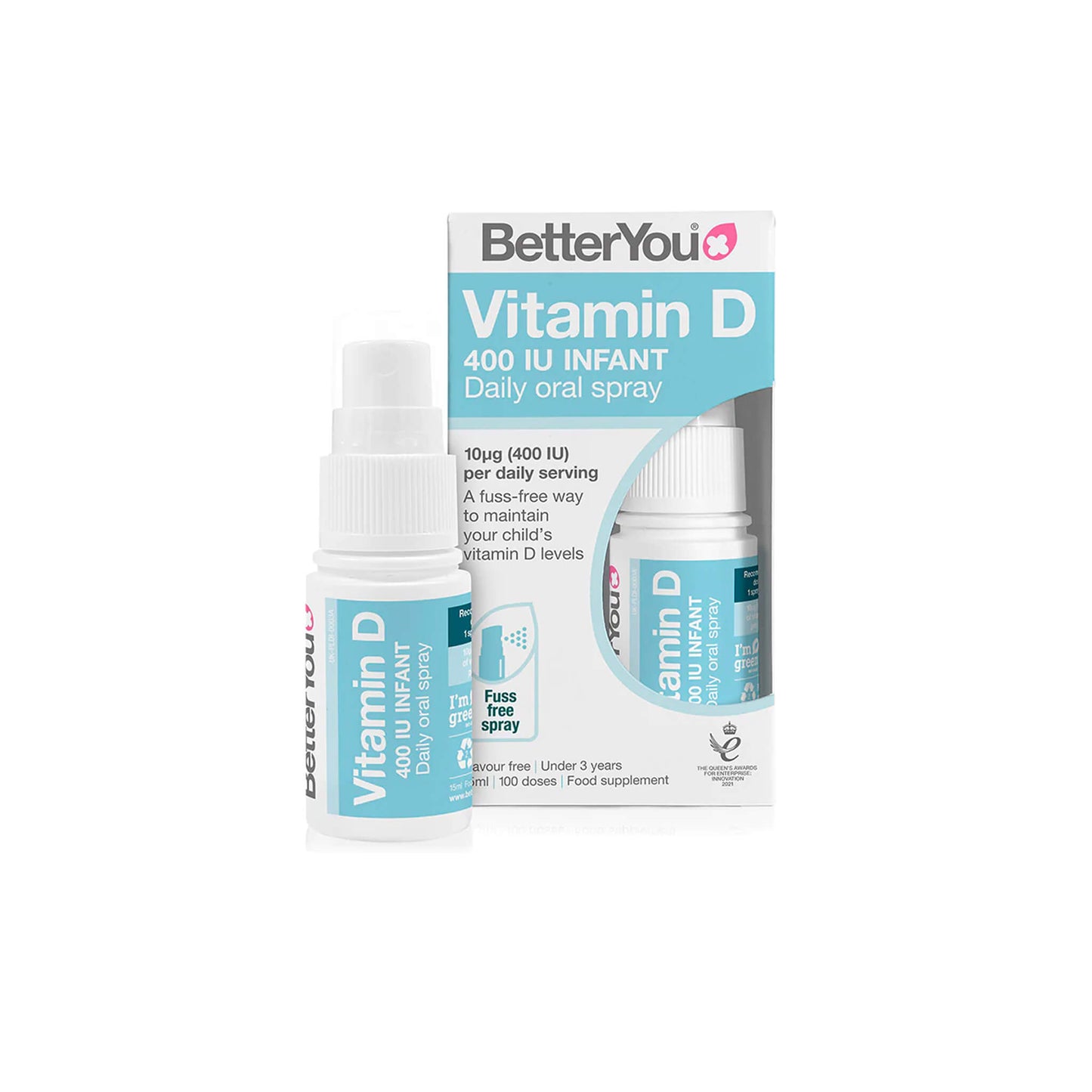 BetterYou, DLux Infant Daily Vitamin D Oral Spray - 15 ml (0-3y)