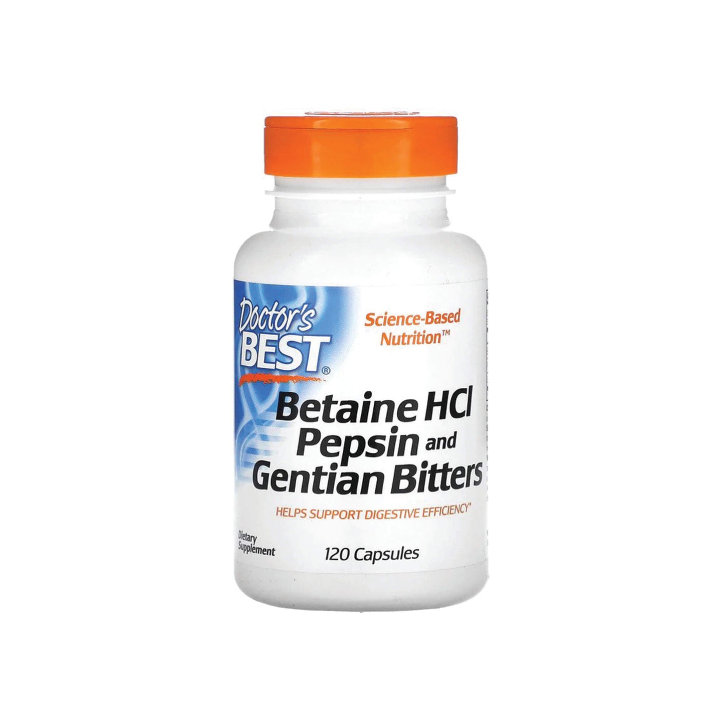 Doctor's Best, Betaine HCL Pepsin & Gentian Bitters - 120 Capsules