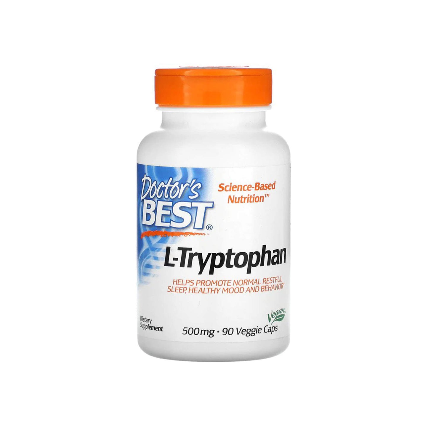 Doctor's Best L-Tryptophan with TryptoPure, 90 Vegetarian Capsules