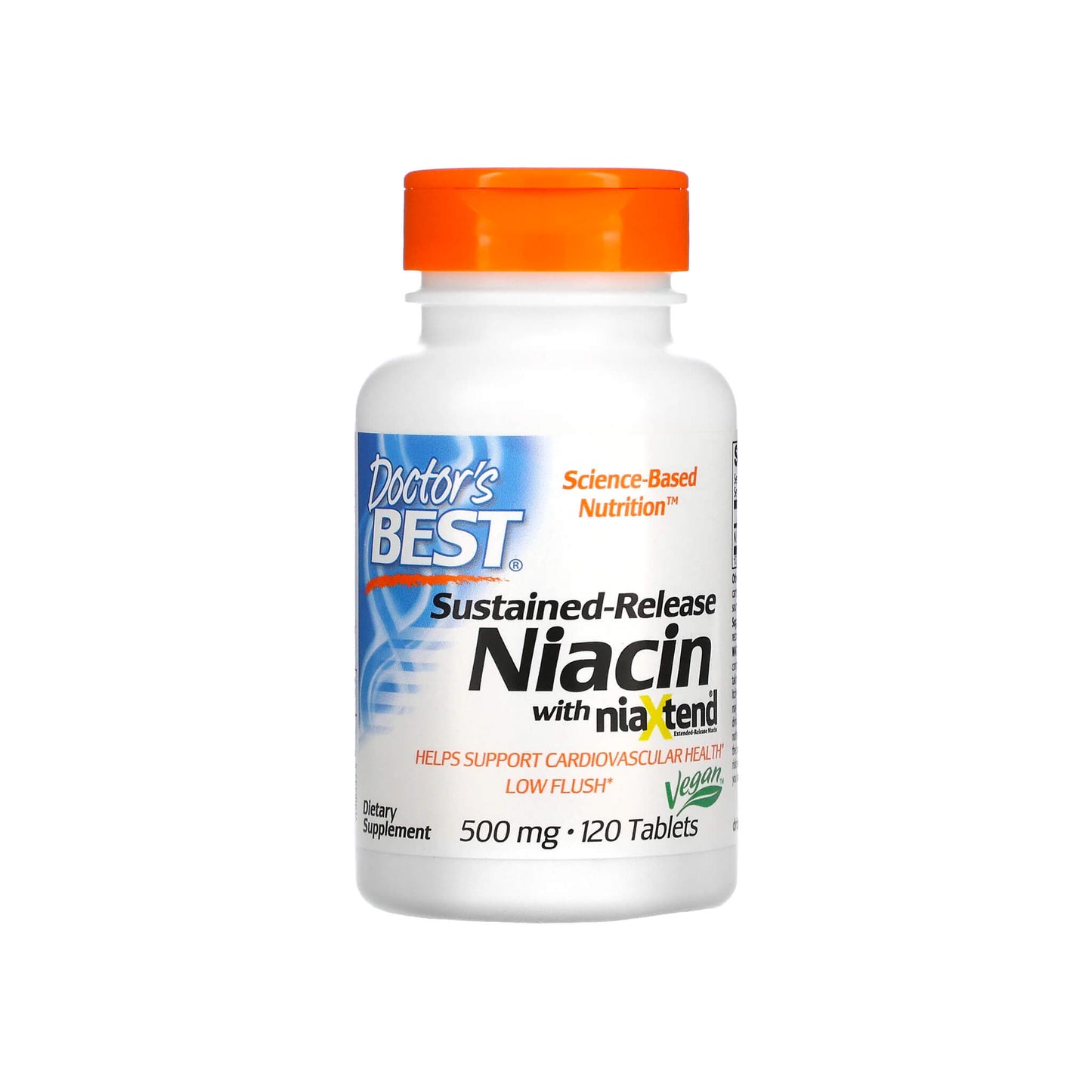 Doctor's Best, Sustained-Release Niacin with niaXtend, 500 mg - 120 Tablets
