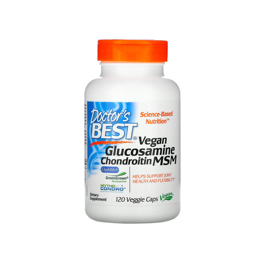 Doctor's Best Vegan Glucosamine & Chondroitin & MSM - 120 Veg Capsules