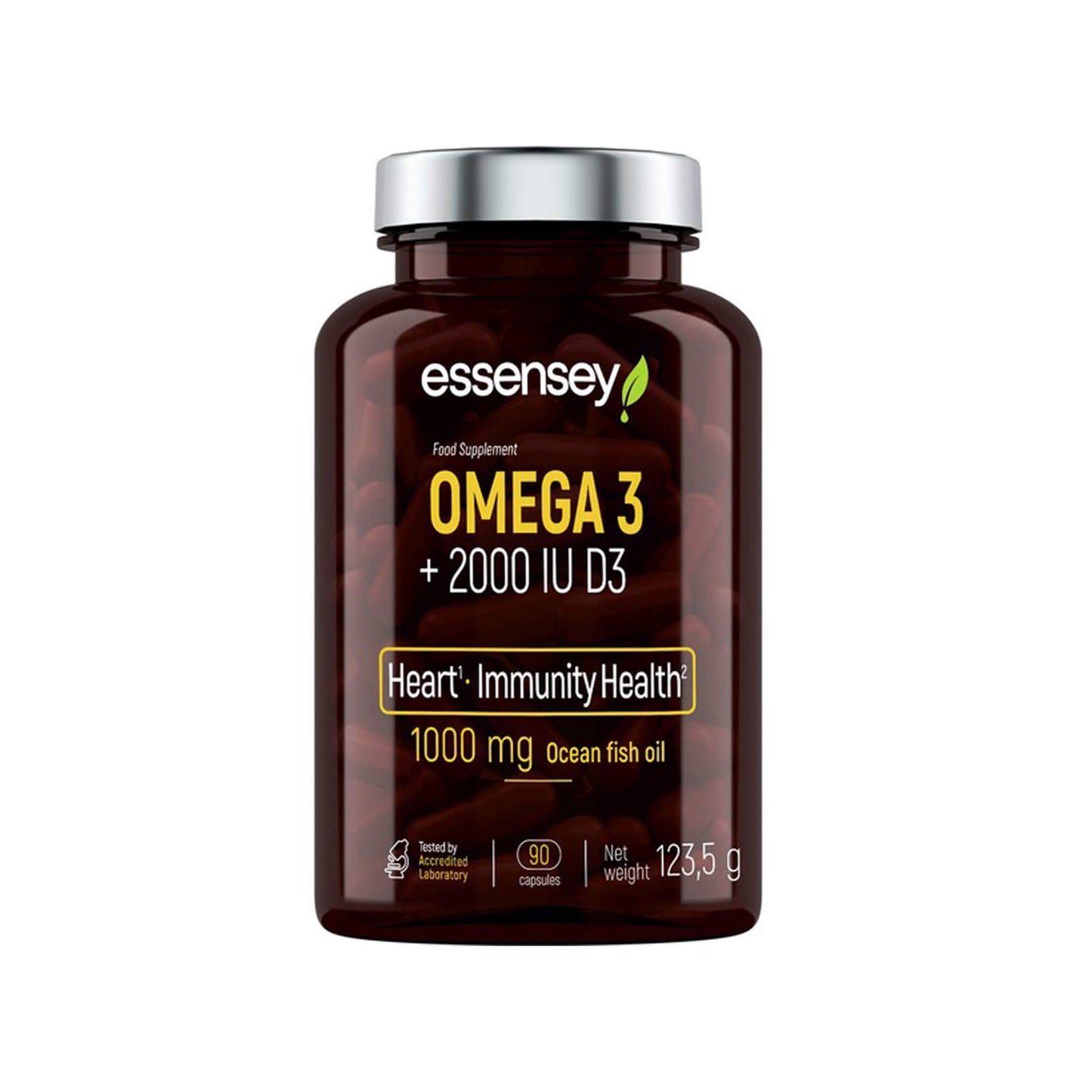 Essensey, Omega 3 + 2000IU D3 - 90 Capsules