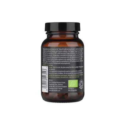 Kiki Health, Chaga Extract, Organic – 60 VegiCaps