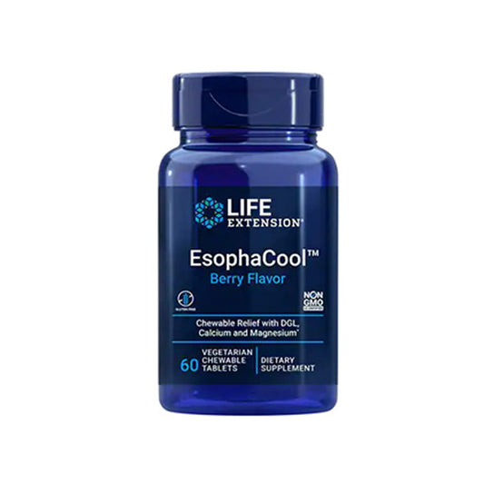 EsophaCool, Berry Flavour - 60 Vegetarian Chewable Tabs