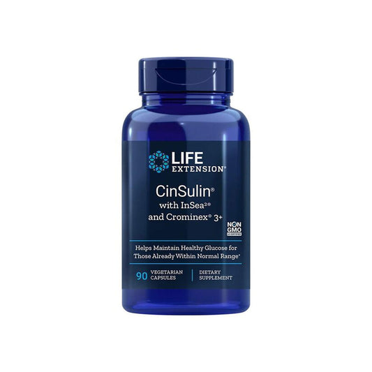 Life Extension CinSulin with InSea2 & Crominex 3+ - 90 Veg Capsules