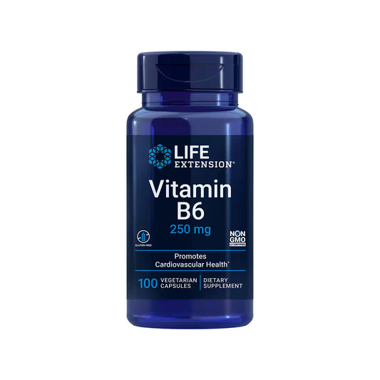 Life Extension, Vitamin B6, 250 mg - 100 Veg Capsules