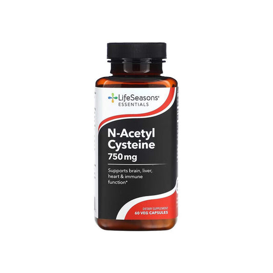 LifeSeasons, N-Acetyl Cysteine - 60 Veg Capsules