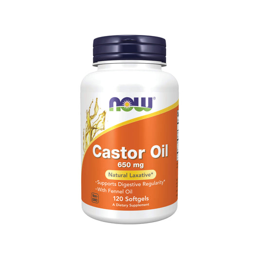 NOW Foods, Castor Oil, 650mg - 120 Soft Gels