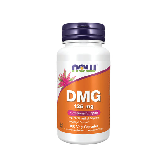 NOW Foods, DMG (Dimethylglycine), 125 mg - 100 Veg Capsules