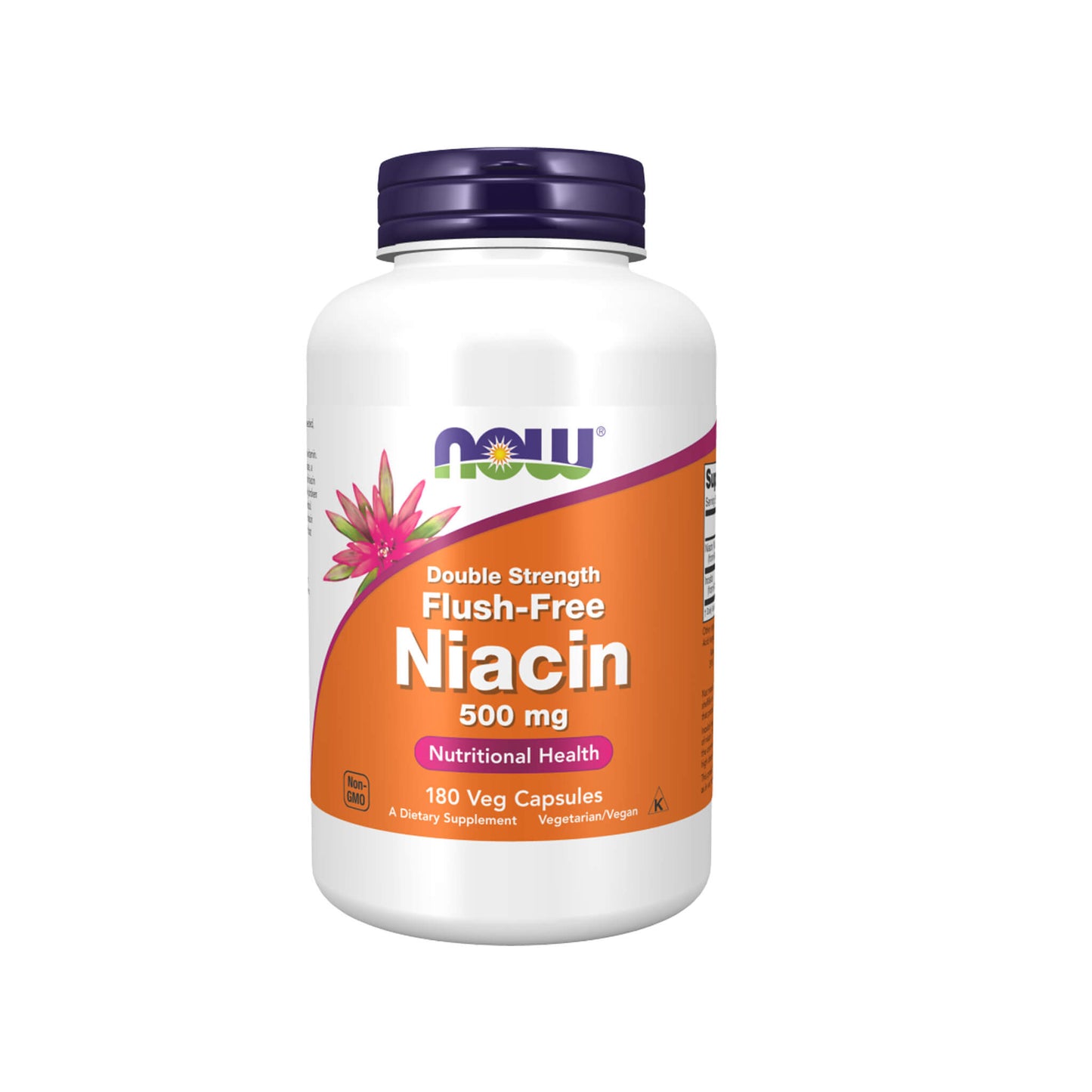 NOW Foods, Niacin Flush-Free (Vitamin B3), 500 mg - Veg Capsules