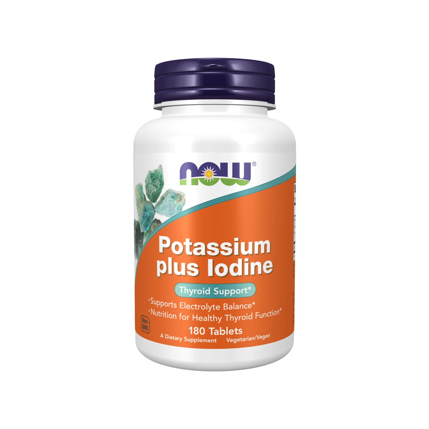 NOW Foods, Potassium plus Iodine - 180 Tablets