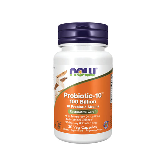 NOW Foods Probiotic-10, 100 Billion - Veg Capsules