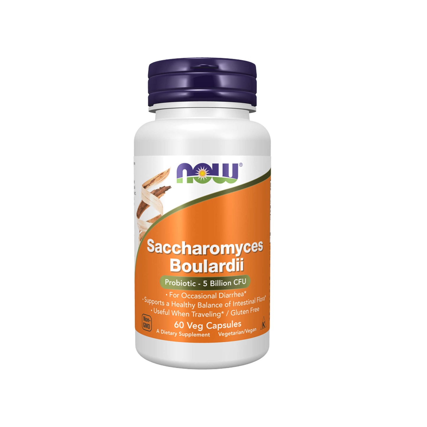 NOW Foods, Saccharomyces Boulardii - 60 Veg Capsules