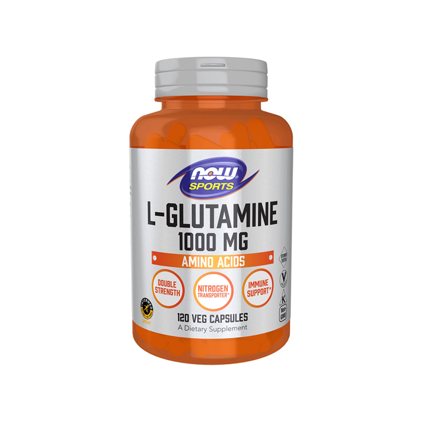 NOW Foods L-Glutamine, 1000mg, 120 Capsules