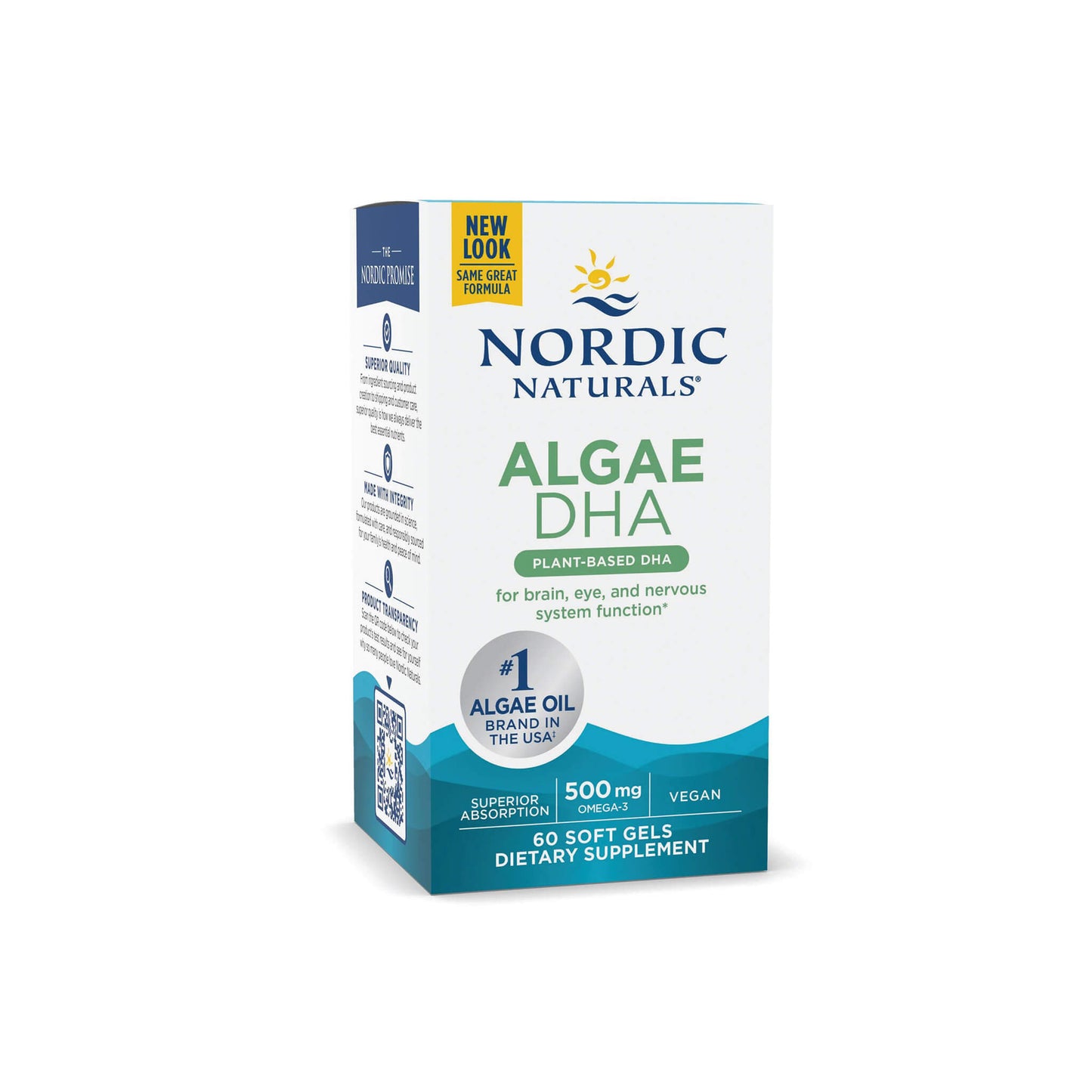 Nordic Naturals Algae DHA, 500mg - 60 Soft Gels
