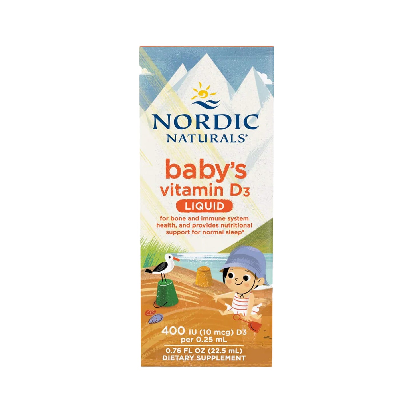 Nordic Naturals, Baby's Vitamin D3, 400 IU - 22.5 mL (0m+)