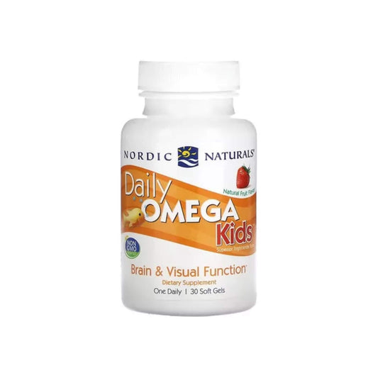 Nordic Naturals, Daily Omega Kids, Natural Fruit Flavour - 30 Soft Gels (3y+)