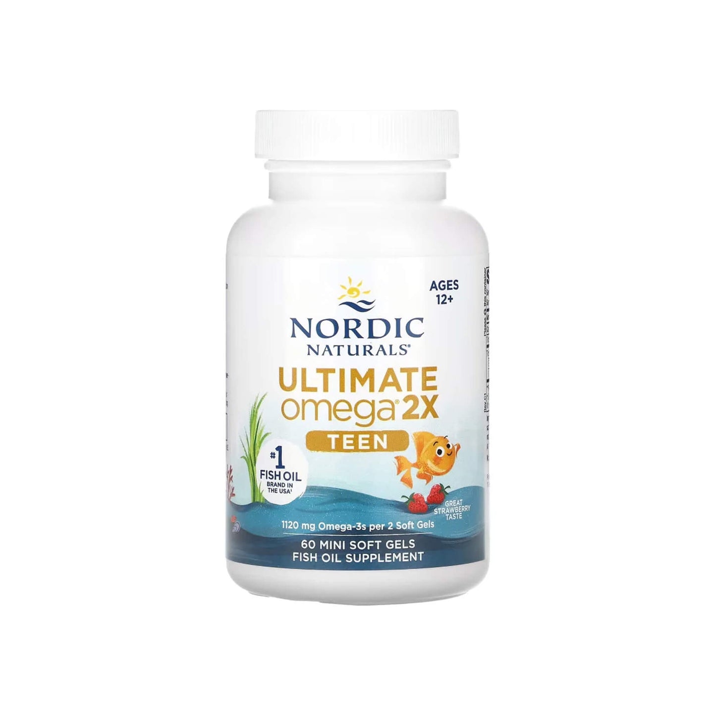 Nordic Naturals, Ultimate Omega 2X TEEN - 60 mini Soft Gels (12-18y)