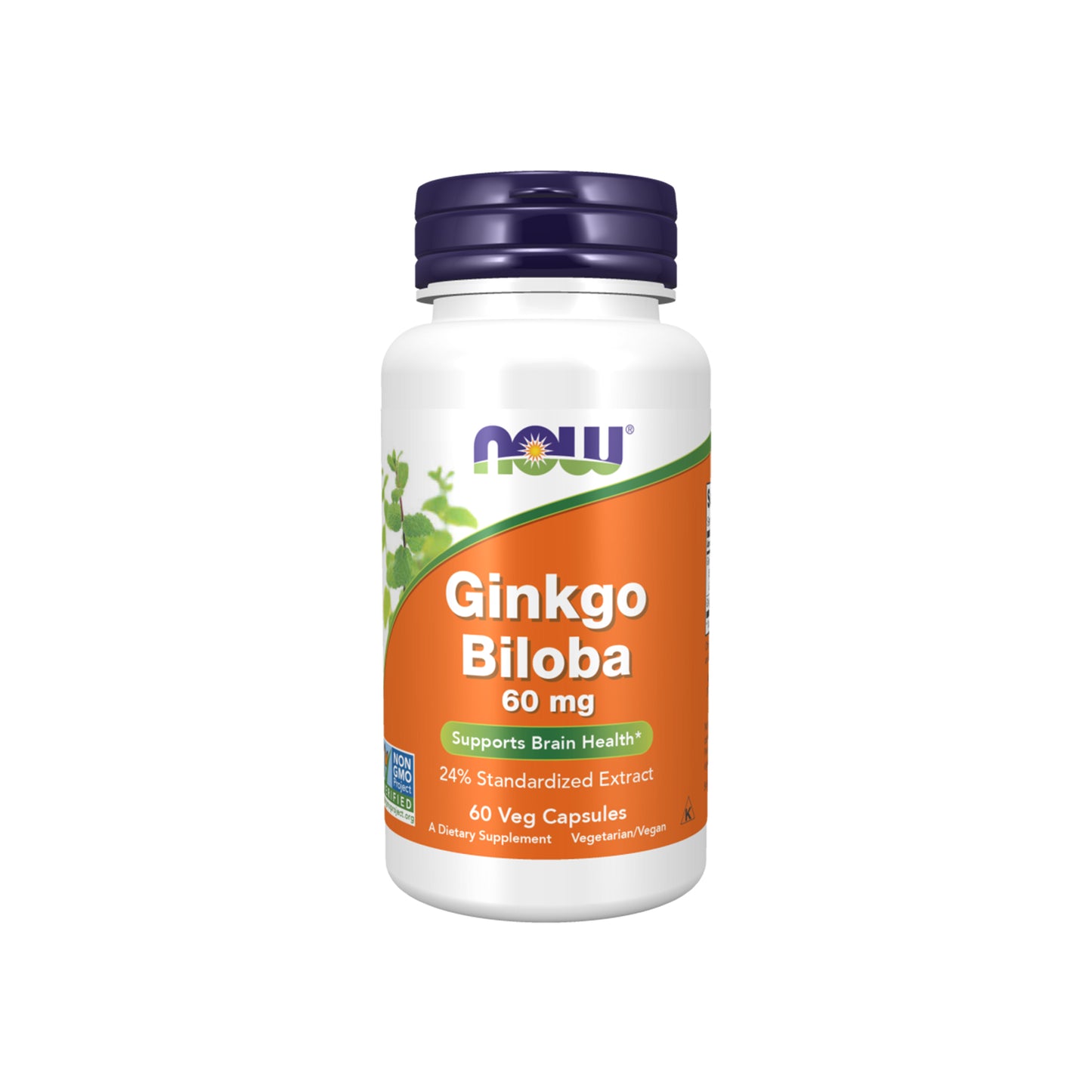 NOW Foods, Ginkgo Biloba - 60 Vegetarian Capsules