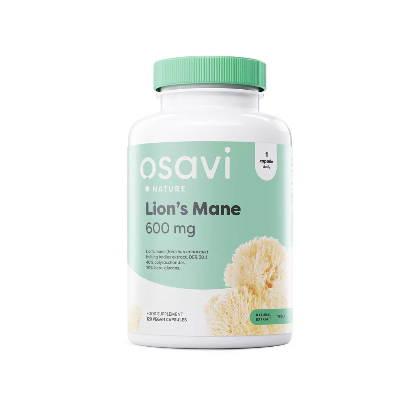 Osavi, Lion's Mane, 600 mg - Vegan Capsules