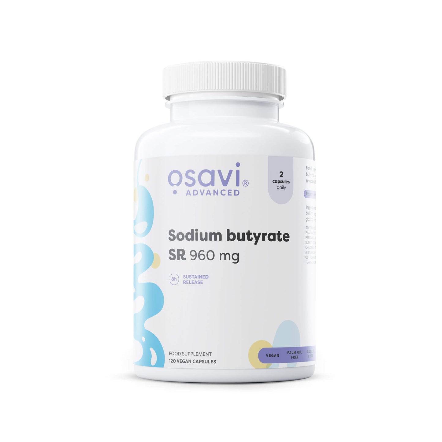 Osavi, Sodium butyrate SR, 960 mg - Vegan Capsules