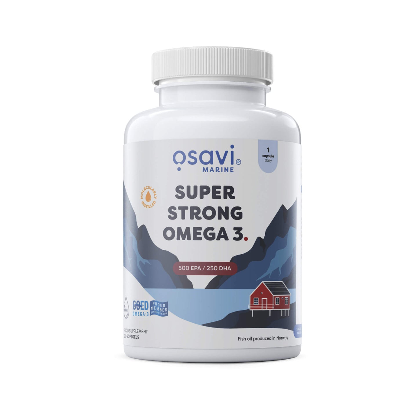 Osavi, Super Strong Omega 3, 500 EPA / 250 DHA - Soft Gels