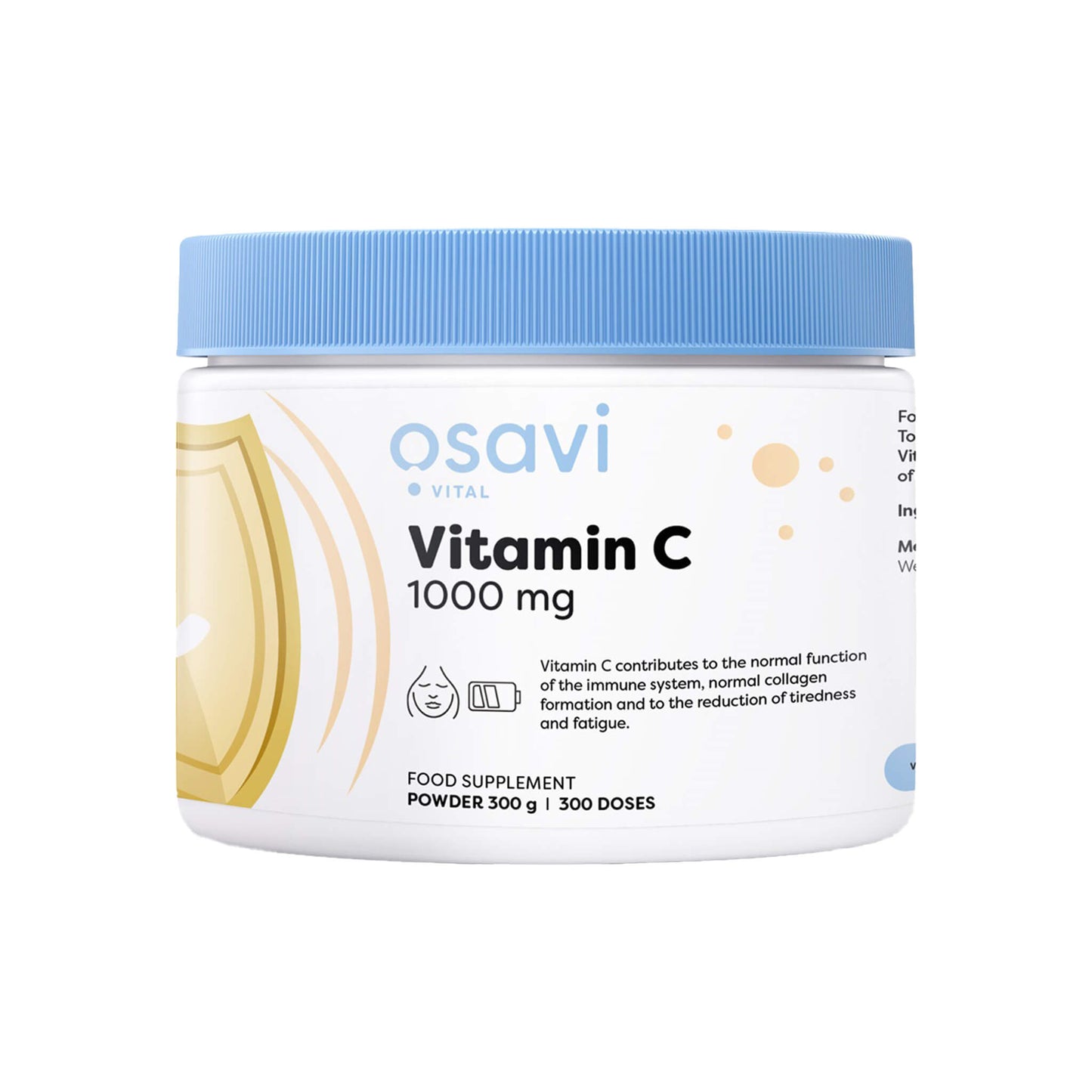 Osavi, Vitamin C Powder, 1000mg - 300 Grams