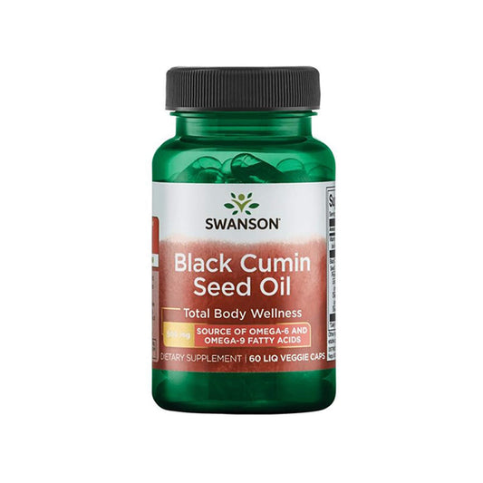 Swanson Black Cumin Seed Oil, 500mg - 60 Liquid Veg Capsules