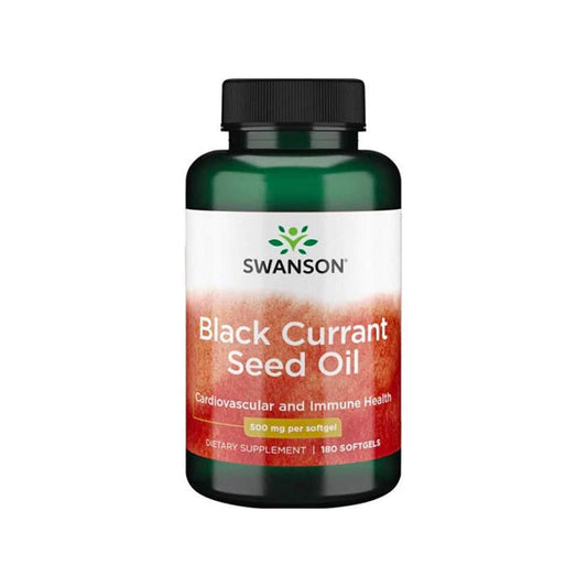 Swanson Black Currant Seed Oil, 500 mg - 180 Soft Gels