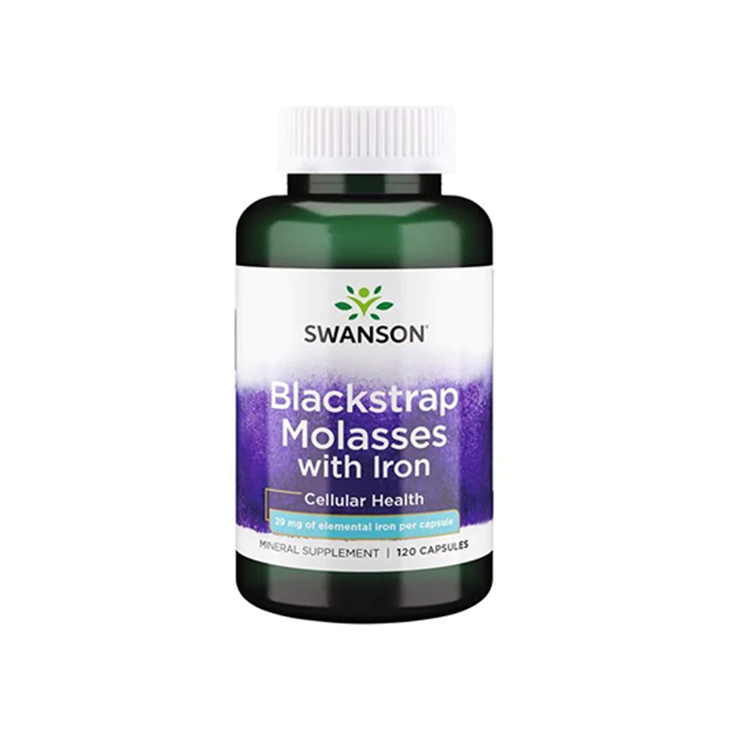 Swanson, Blackstrap Molasses with Iron, 29 mg - 120 Capsules
