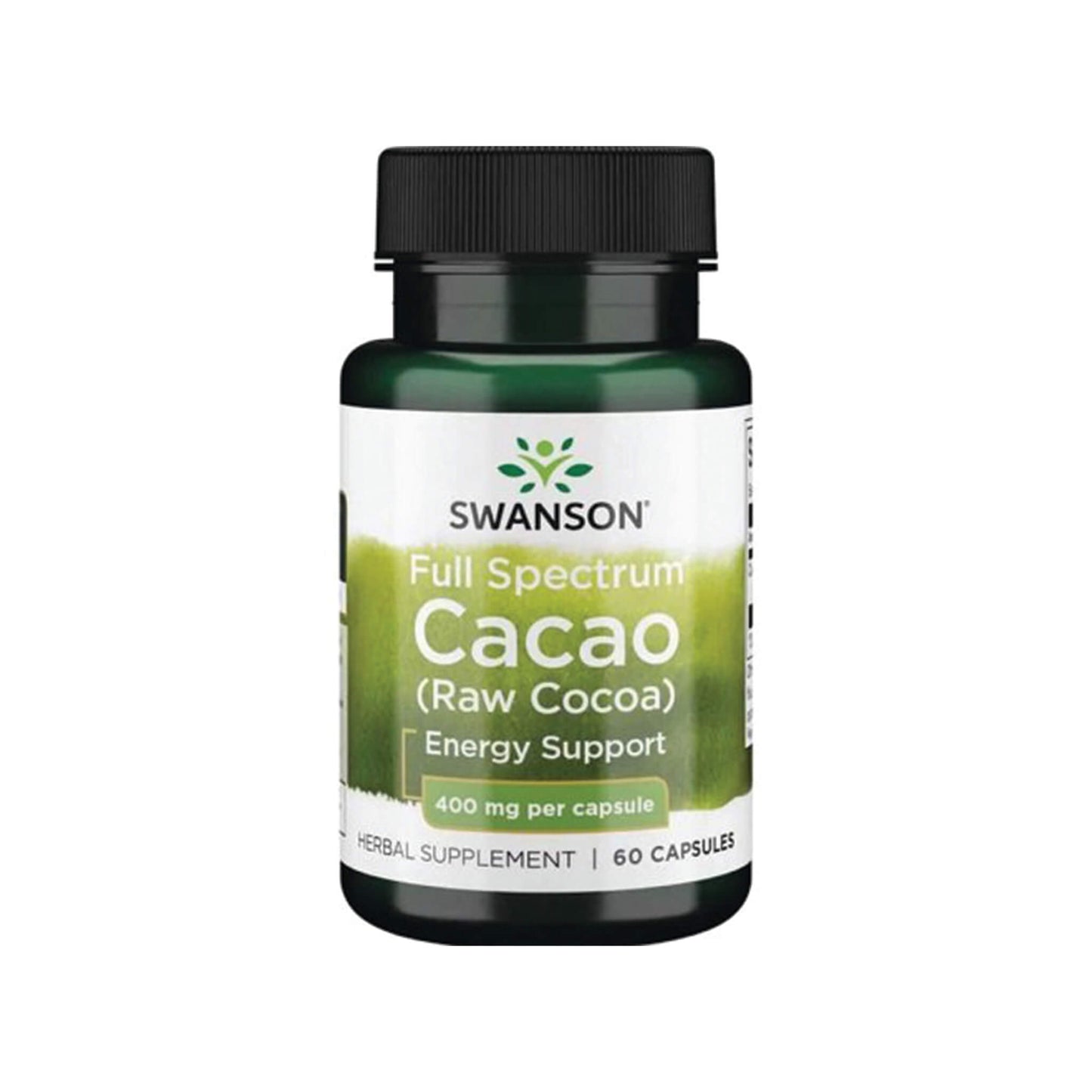 Swanson, Full Spectrum Cacao (Raw Cocoa), 400mg - 60 Capsules