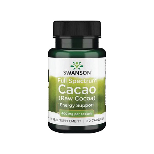 Swanson, Full Spectrum Cacao (Raw Cocoa), 400 mg - 60 Capsules