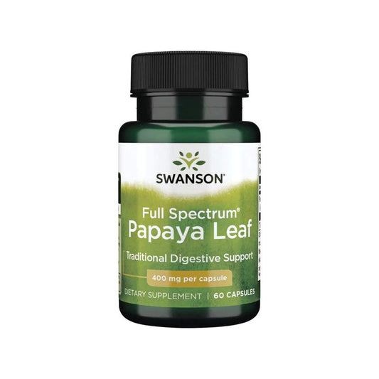 Swanson, Full Spectrum Papaya Leaf, 400 mg - 60 Capsules