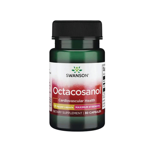 Swanson Octacosanol, Maximum-Strength 20 mg - 30 Capsules