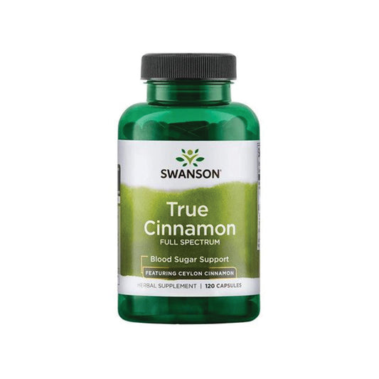 Swanson, True Cinnamon Full Spectrum, 600 mg - 120 caps
