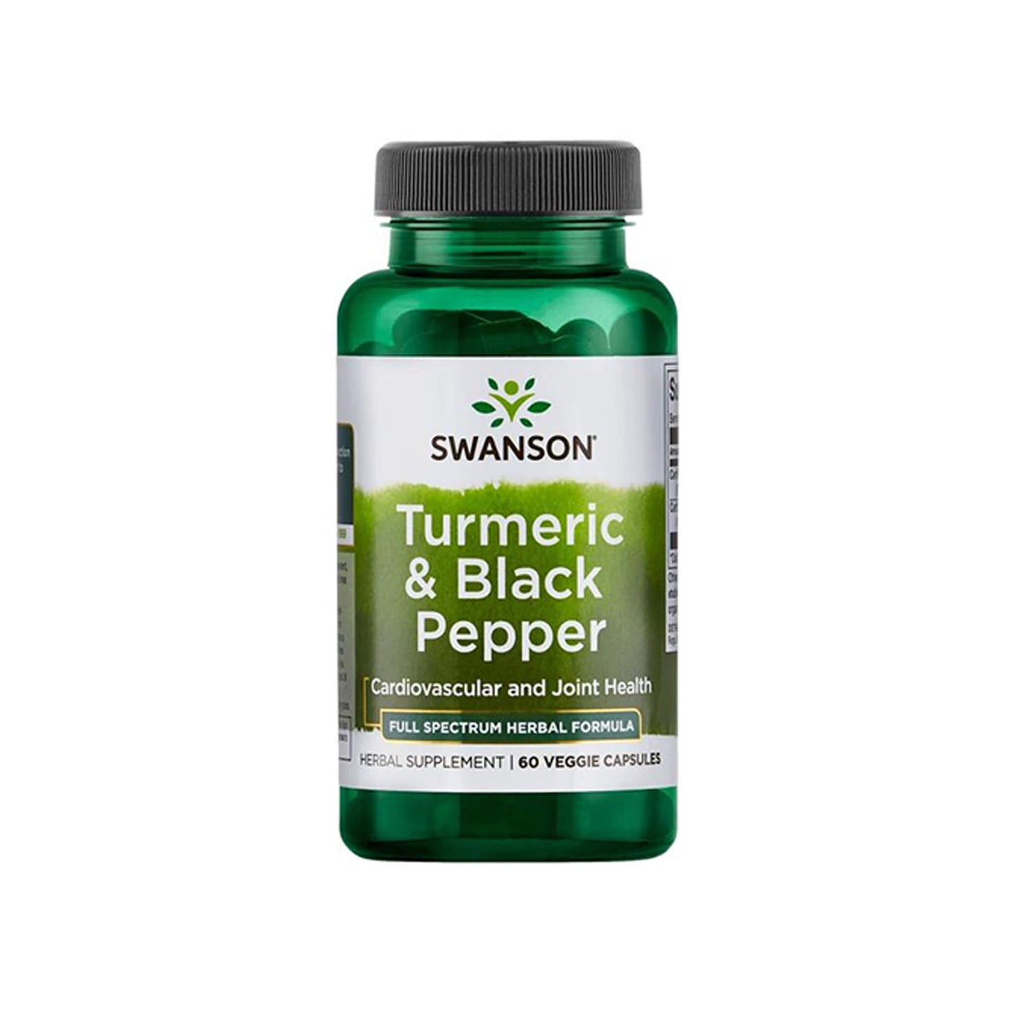 Swanson, Turmeric & Black Pepper - 60 Veg Capsules