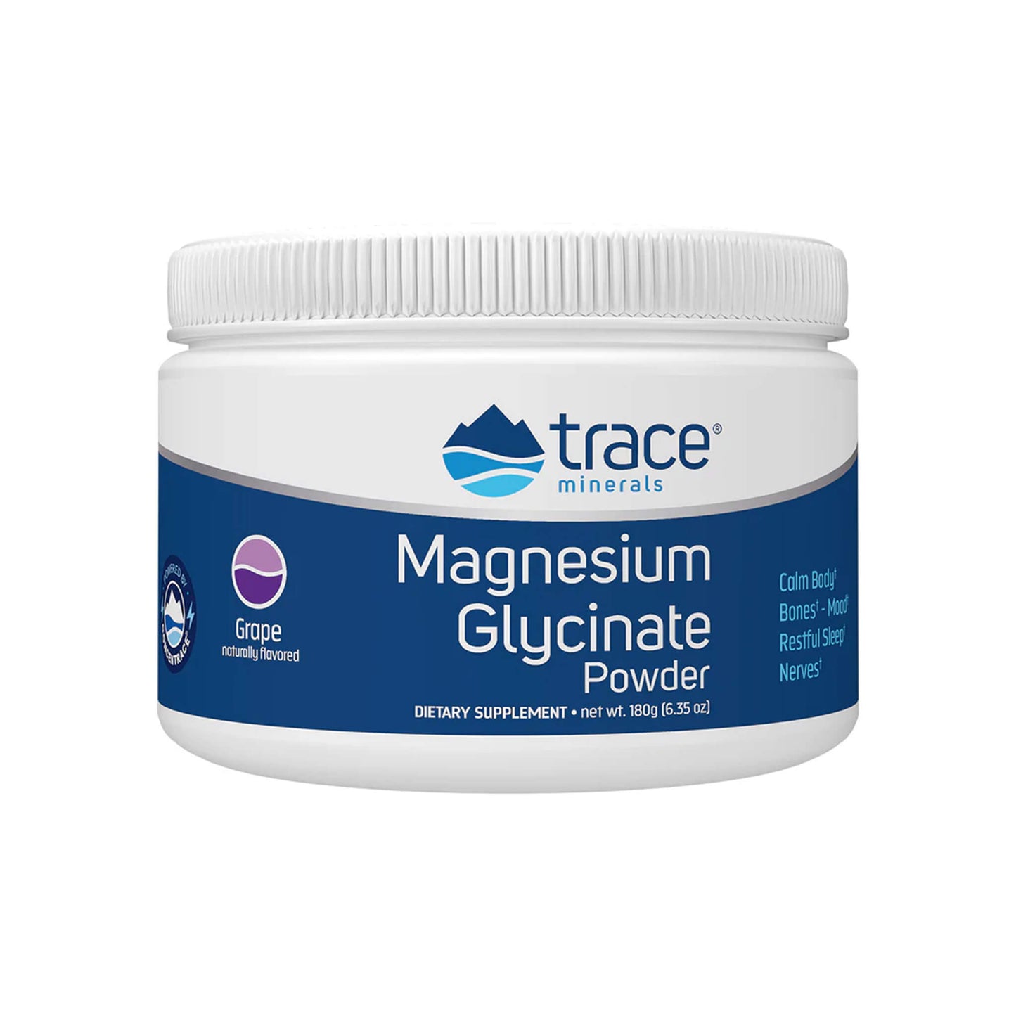 Trace Minerals, Magnesium Glycinate Powder - 180 grams