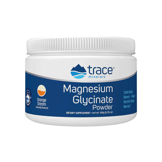 Trace Minerals, Magnesium Glycinate Powder - 180 grams