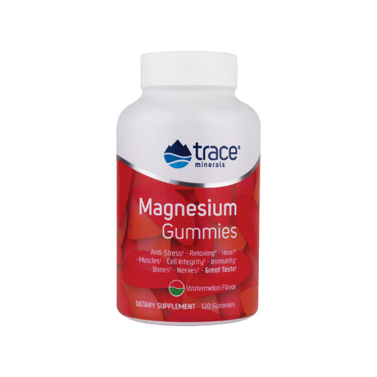 Trace Minerals, Magnesium Gummies, 84mg, Watermelon - 120 gummies