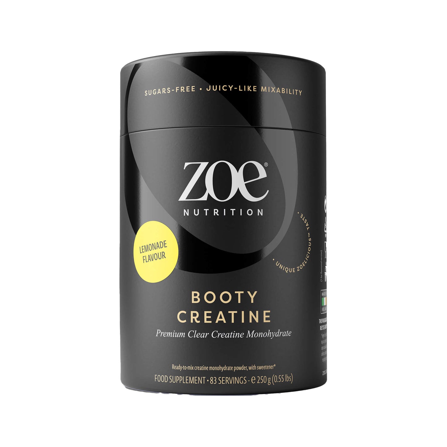 Zoe, Booty Creatine, Lemon - 250 Grams