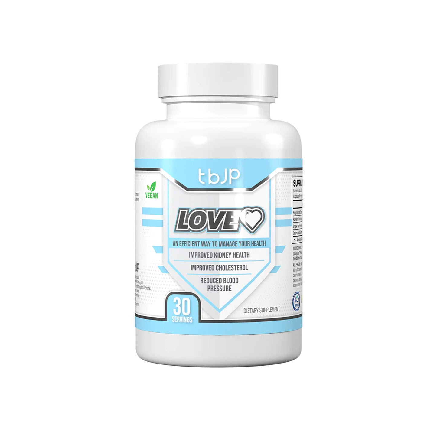 Trained By JP, Love Heart - 60 Vegan Capsules